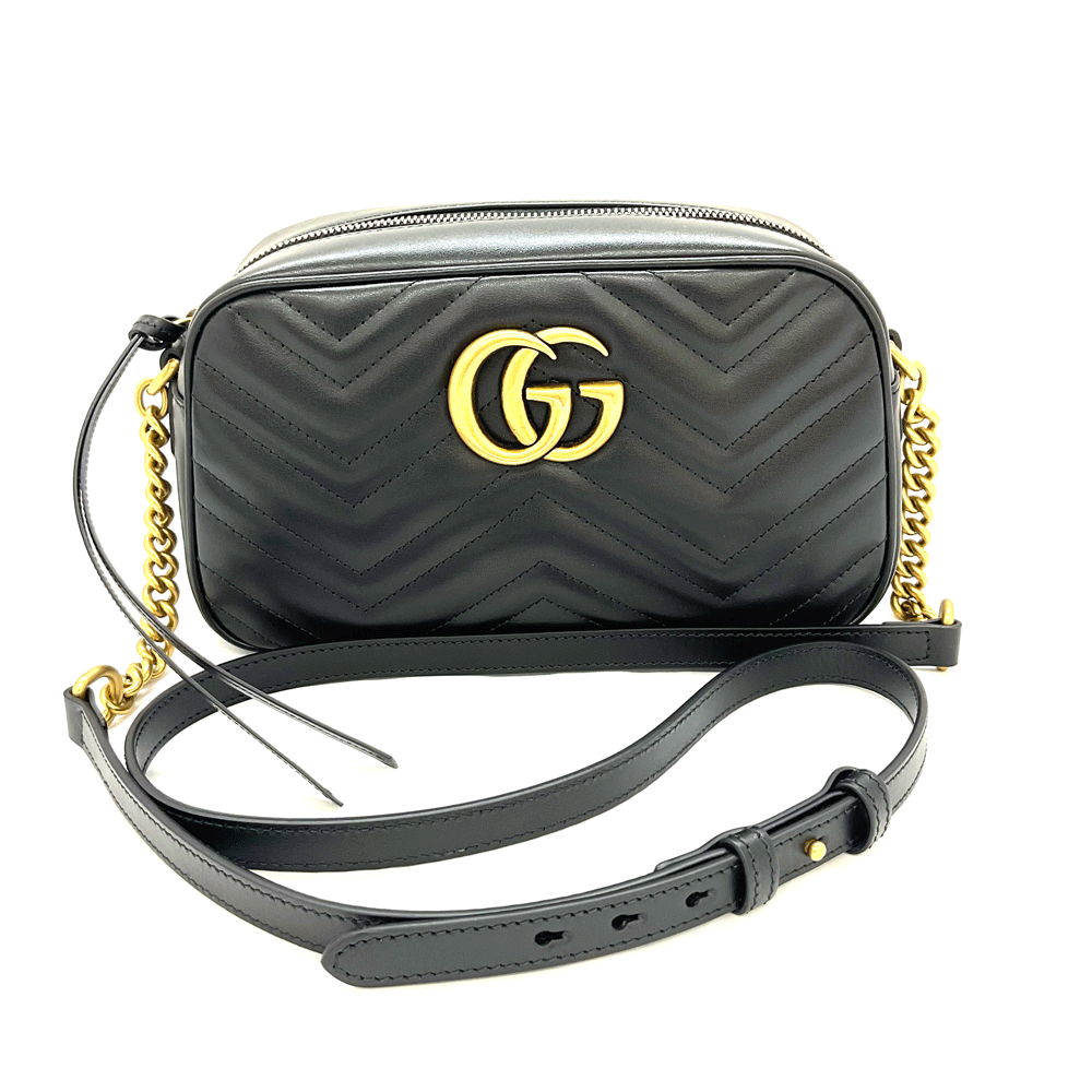 GUCCI グッチ　GGマーモント　ショルダーバック GUCCI】【日本限定】グッチ『刺繍入り GGマーモント