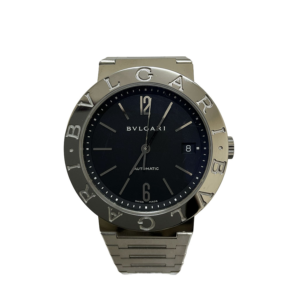 N BVLGARI ブルガリブルガリ BB38SS 黒いこと文字記号盤 OH済み 検査と修理済み 中古品 USED品  一六銀行かんてい局那須塩原店 R2600090-f