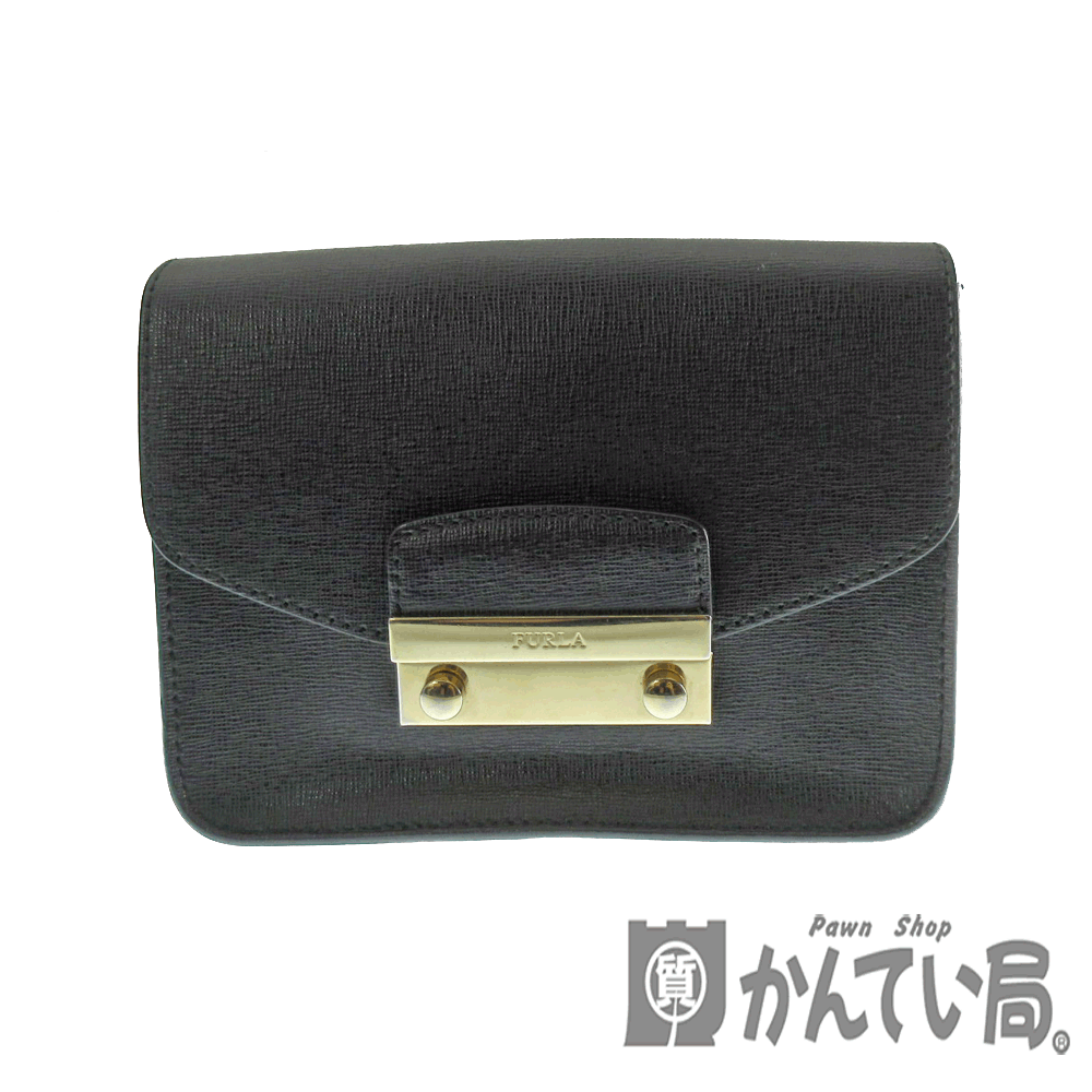 人気ブランド Furla フルラ メトロポリス チェーンショルダーバッグ レザー ブラック系 レディース ブランド コンパクト 斜め掛け 中古 Used Ab 7 K 6344 質屋 かんてい局春日井店 メール便なら送料無料 Hughsroomlive Com