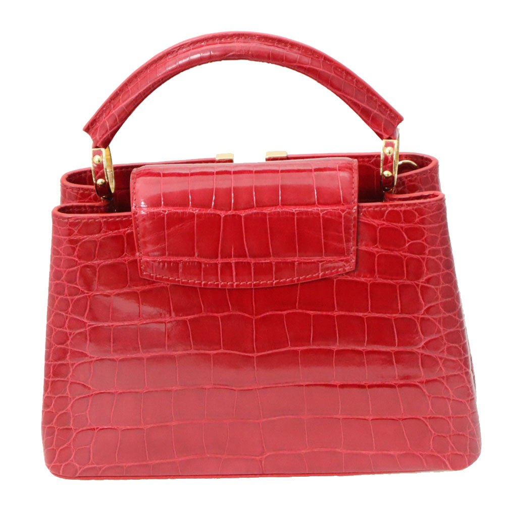 Louis Vuitton ルイヴィトン N カプシーヌbb クロコダイル 赤いこと素生 レディース ハンド鞄 肩先バッグ 商標 ワニ 中古 Used A 8 K21 2339 七つ屋 かんてい庁春日井店舗 質屋 かんてい局春日井店 美品 Damienrice Com