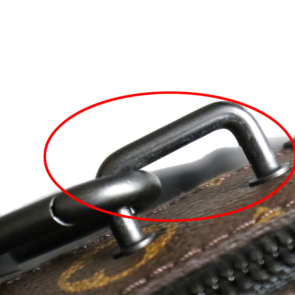 LOUISVUITTON【ルイ・ヴィトン】M45935ハンドル・ソフトトランクショルダーバッグハンドバッグモノグラムマカサーキャンバスレザーブラウン系ブラックカバン鞄斜め掛けメンズレディースユニセックス【中古】USED-8質屋かんてい局春日井店k22-4077