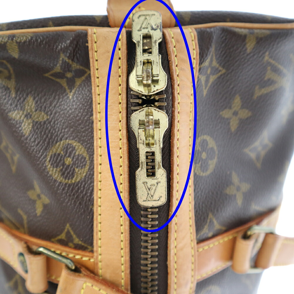 LOUISVUITTON【ルイヴィトン】M41626サックスープル35ハンドバッグモノグラムキャンバスブラウン系旅行鞄ボストンバッグメンズレディースユニセックス【中古】USED-6質屋かんてい局春日井店k22-3441