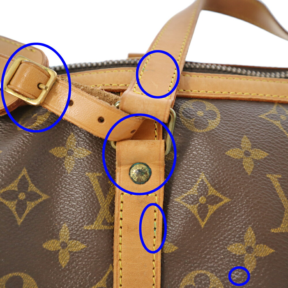 LOUISVUITTON【ルイヴィトン】M41626サックスープル35ハンドバッグモノグラムキャンバスブラウン系旅行鞄ボストンバッグメンズレディースユニセックス【中古】USED-6質屋かんてい局春日井店k22-3441