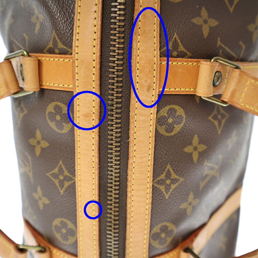 LOUISVUITTON【ルイヴィトン】M41626サックスープル35ハンドバッグモノグラムキャンバスブラウン系旅行鞄ボストンバッグメンズレディースユニセックス【中古】USED-6質屋かんてい局春日井店k22-3441