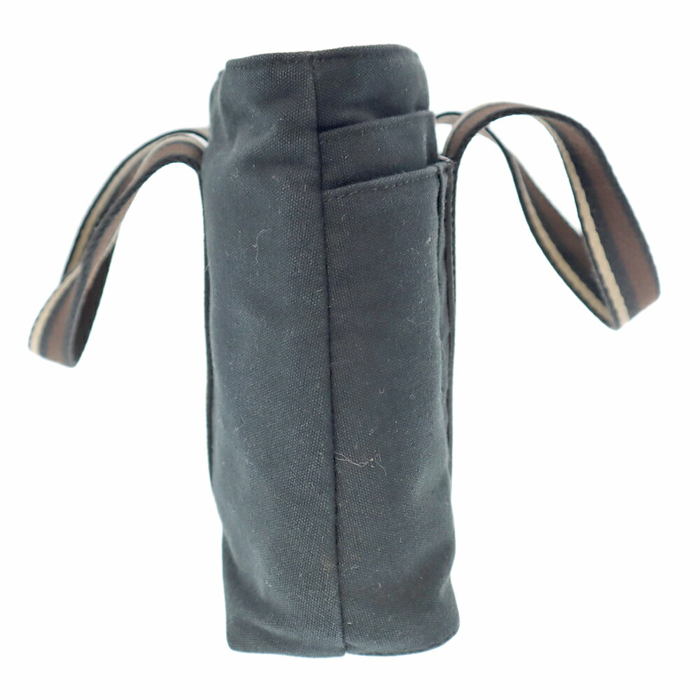 Hermes エルメス トートバッグ ブラック系 カジュアル コットンキャンバス ブラウン系 カバン トロカホリゾンタルpm ハンドバッグ