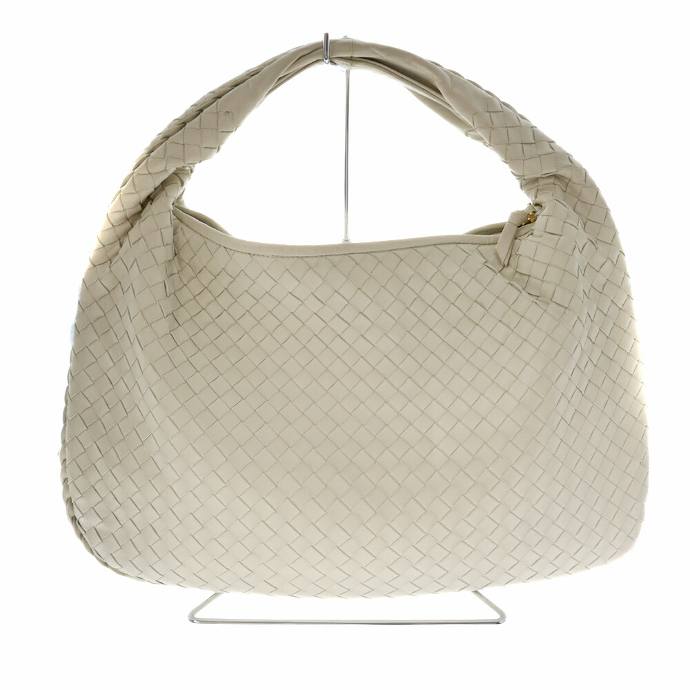 BOTTEGAVENETA【ボッテガヴェネタ】115653ワンショルダーバッグ本革アイボリー系肩掛けブランドバッグメンズレディースユニセックス【中古】USED-7質屋かんてい局春日井店k22-3918