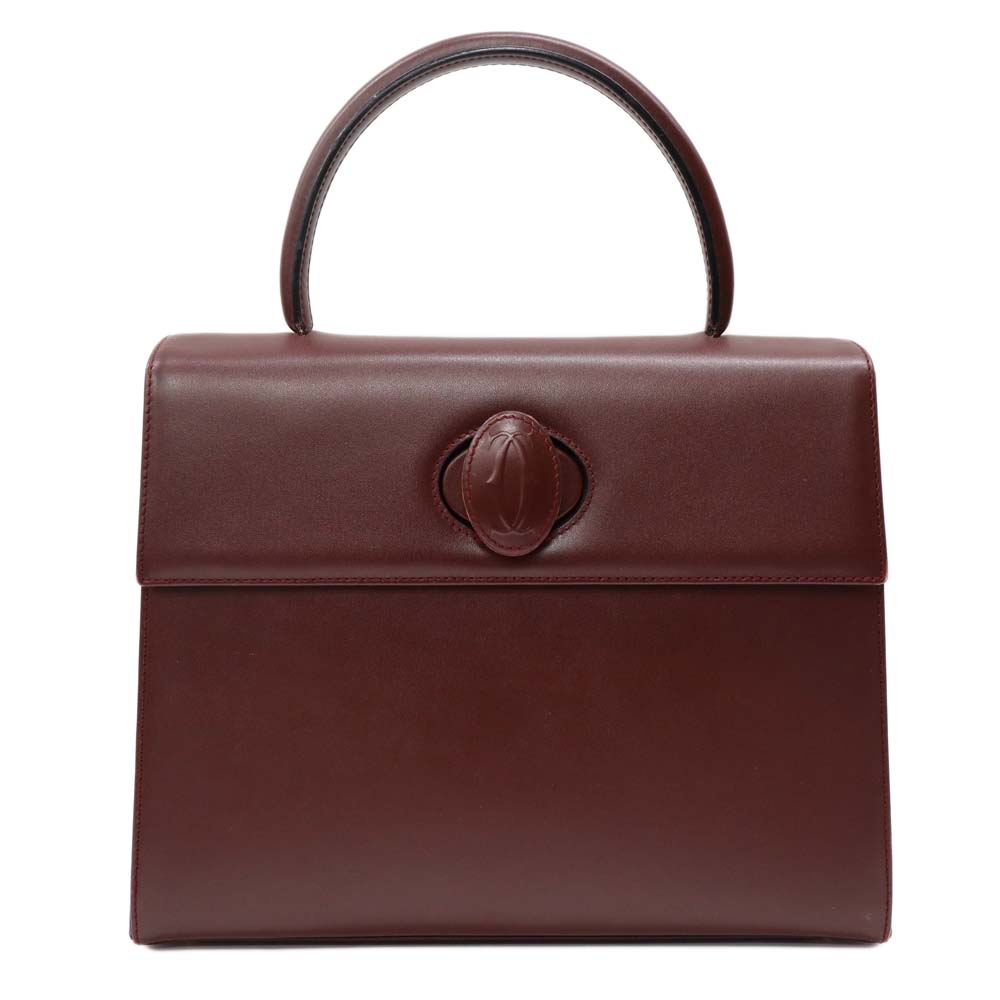 楽天市場】未使用 Cartier カルティエ ハンドバッグ ケリー型 カーフ