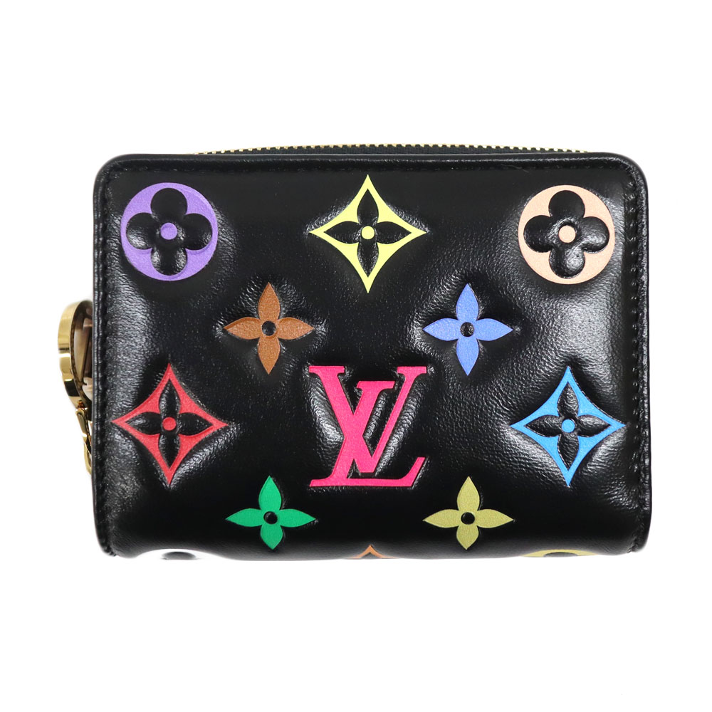 楽天市場】LOUIS VUITTON ゴールド/ピンク ポルトクレ フルール