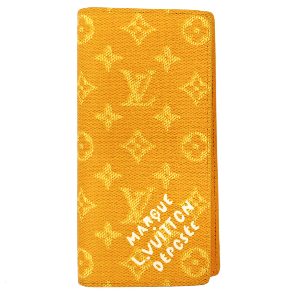 ルイヴィトン Louis Vuitton M12656 ポルトフォイユブラザNM 長財布 ユニセックス PVC イエロー【中古】