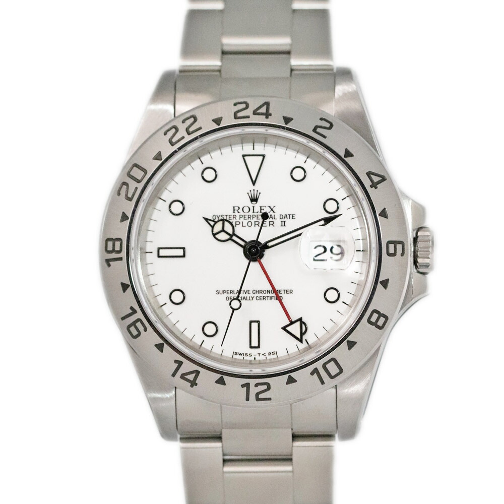 ロレックス Rolex 16570 エクスプローラー2 ホワイト 自動巻き オートマチック ステンレス GMT メンズ 腕時計 【中古】