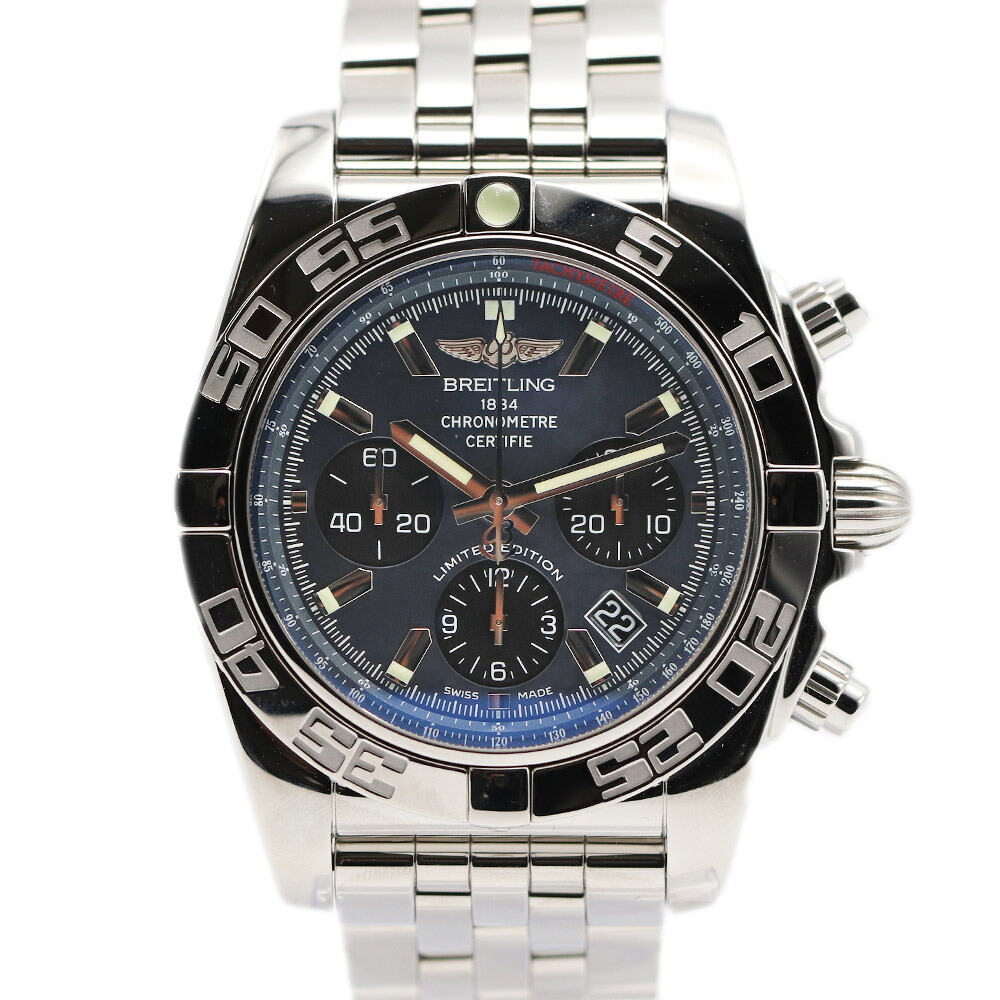 ブライトリング Breitling AB01111A/BF68 AB0111 クロノマット44 ブルー シェル 日本限定 【中古】