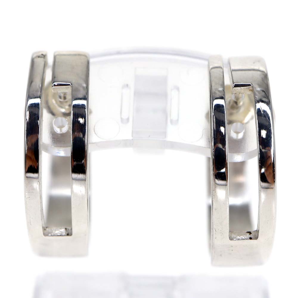 楽天市場】グッチ ロゴ フープ ピアス シルバー レディース 【中古