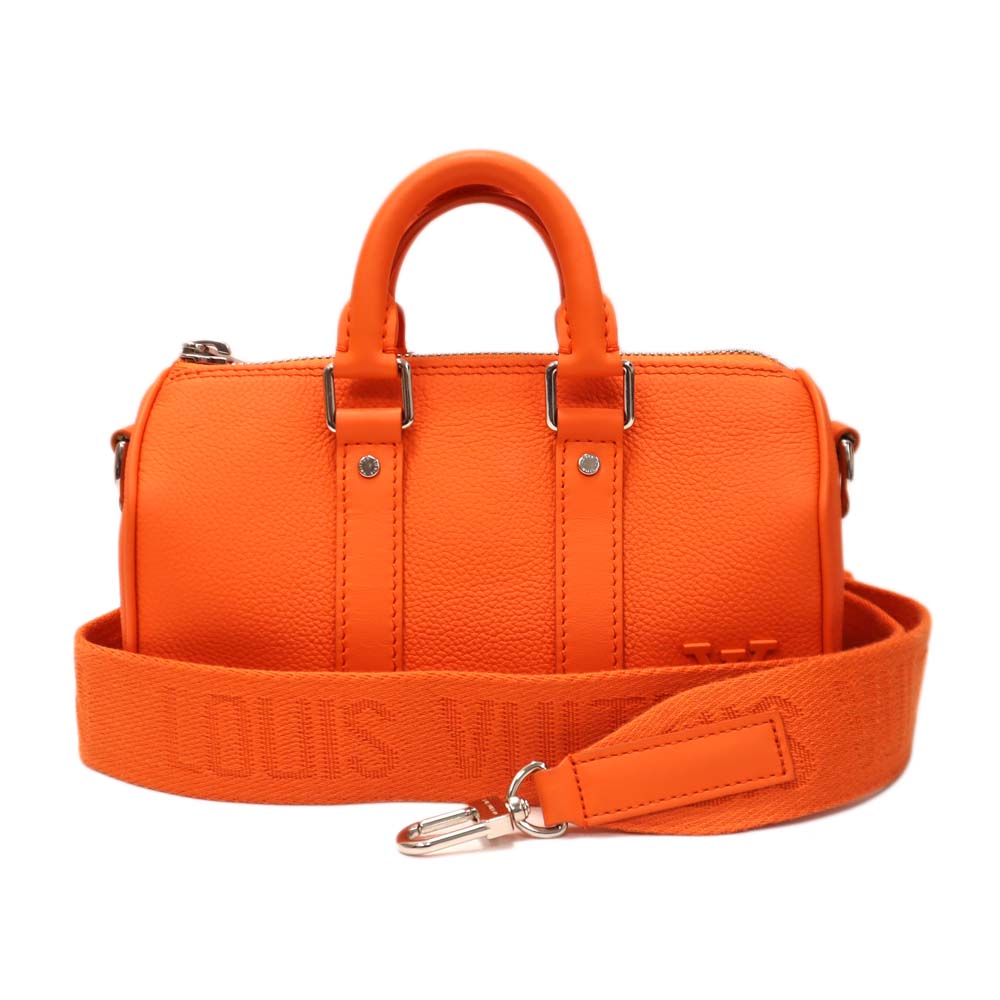 ルイヴィトン Louis vuitton M81004 キーポルXS 2WAYバッグ メンズ カーフレザー ボルケーノオレンジ【中古】
