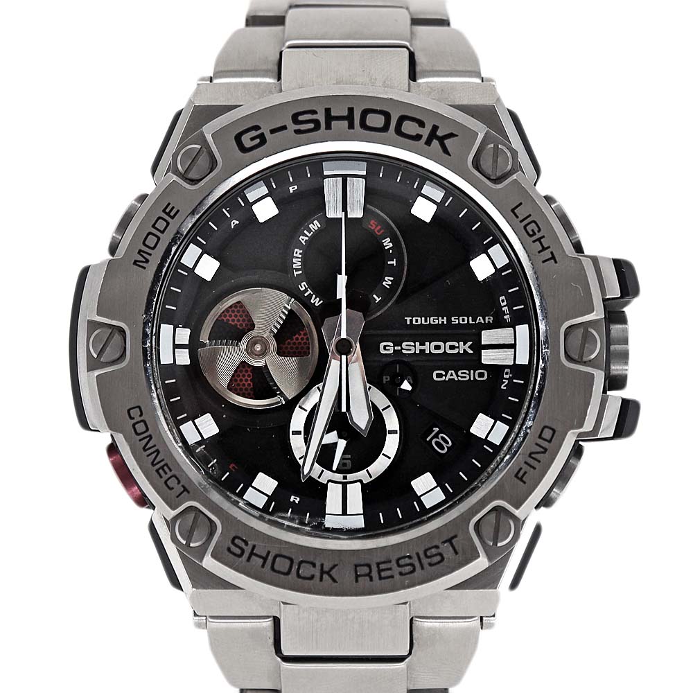 カシオ Casio GST-B100-1AER G-SHOCK メンズ 電波ソーラー 腕時計 ブラック文字盤【中古】