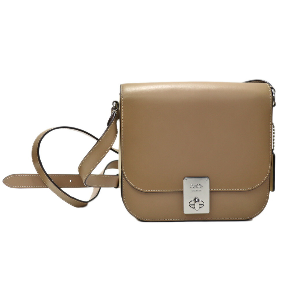 コーチ COACH 4280 ハットンショルダーバッグ ななめ掛け レディース レザー ベージュ【中古】