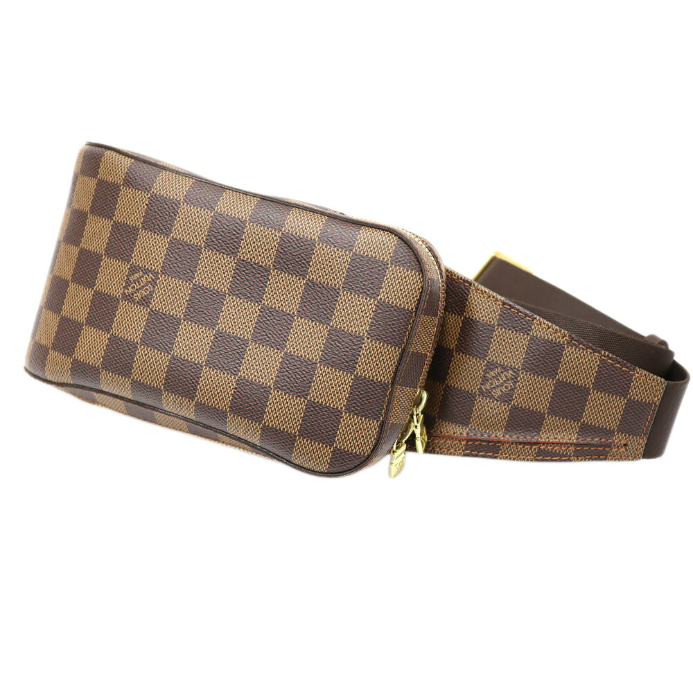 ルイヴィトン Louis vuitton N51994 ジェロニモス 上半身御徒面子 ユニ一発やる 上塗り帆布 エベヌ【中古】