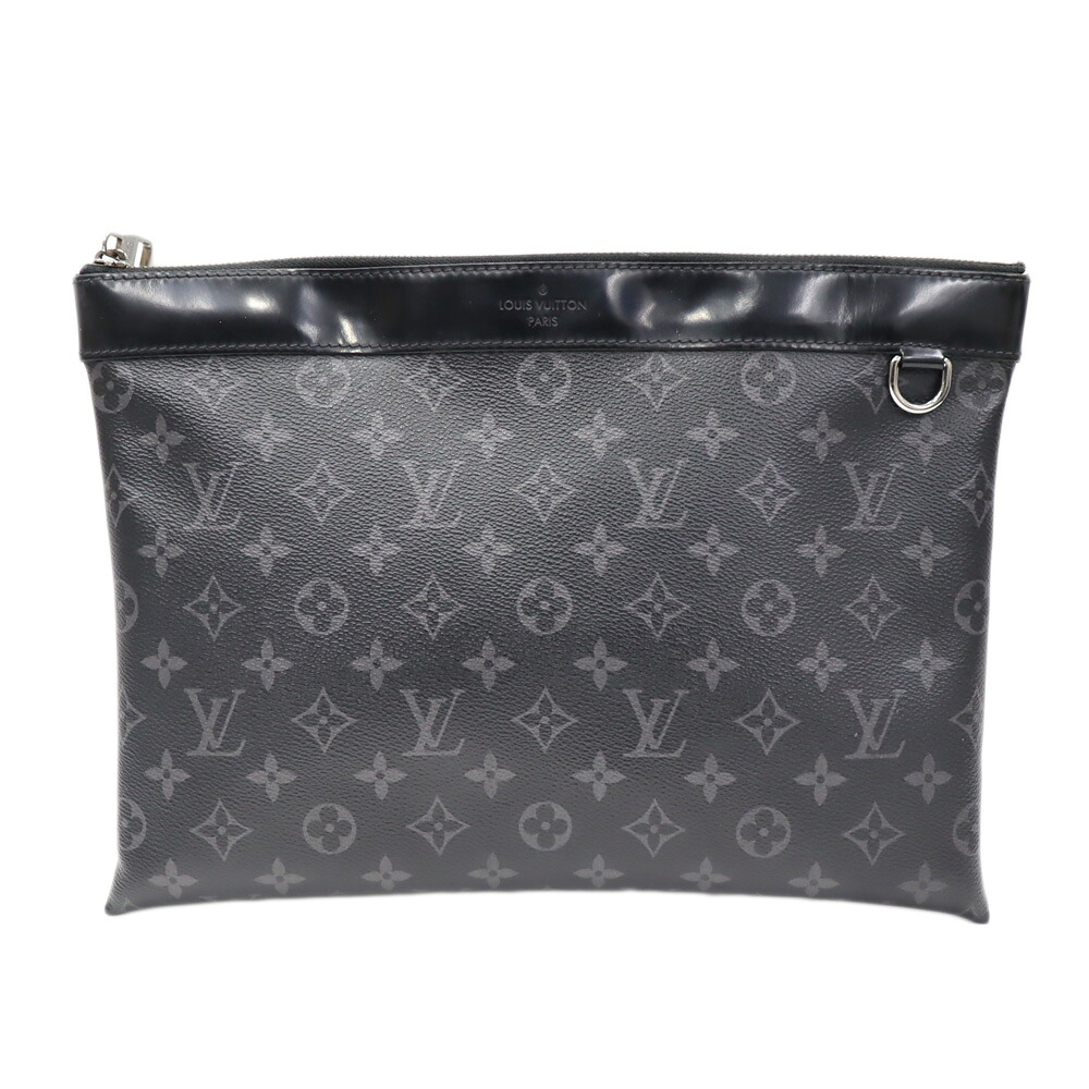 ルイヴィトン Louisvuitton M62291 ポシェット大きな進歩 二番目御徒面子 メンズ 上塗り帆布 黒いこと【中古】