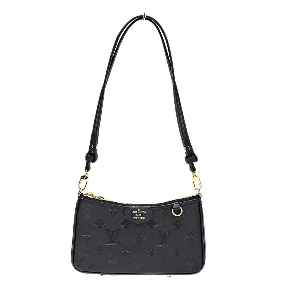 ルイヴィトン Louisvuitton M80349 イージーポーチ ショルダーバッグ レディース モノグラムアンプラント 黒いこと【中古】