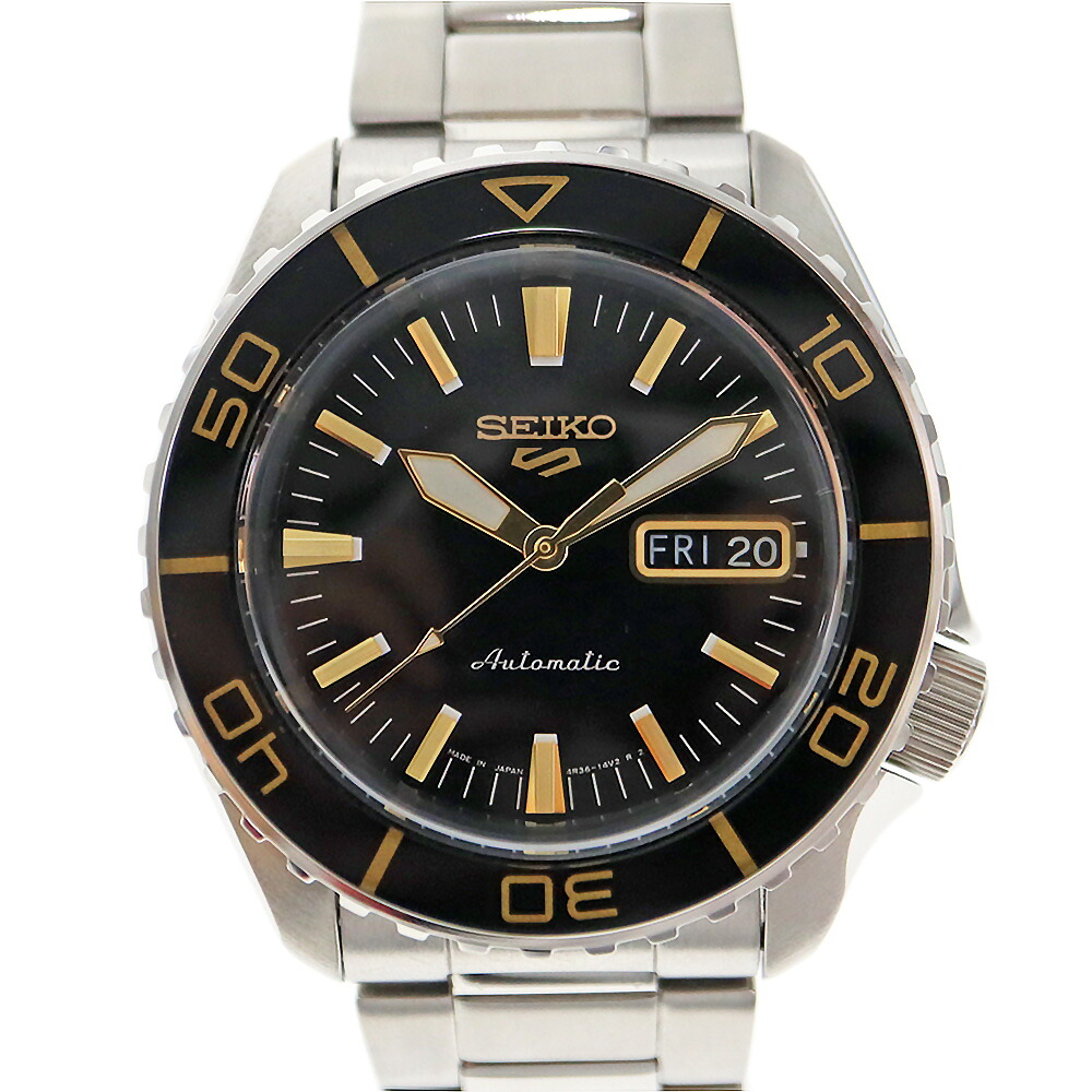 セイコー seiko SBSA261 4R36-16D0 セイコー5 背広表現スタイル 自動小銃一巻き メンズ 黒いこと【中古】