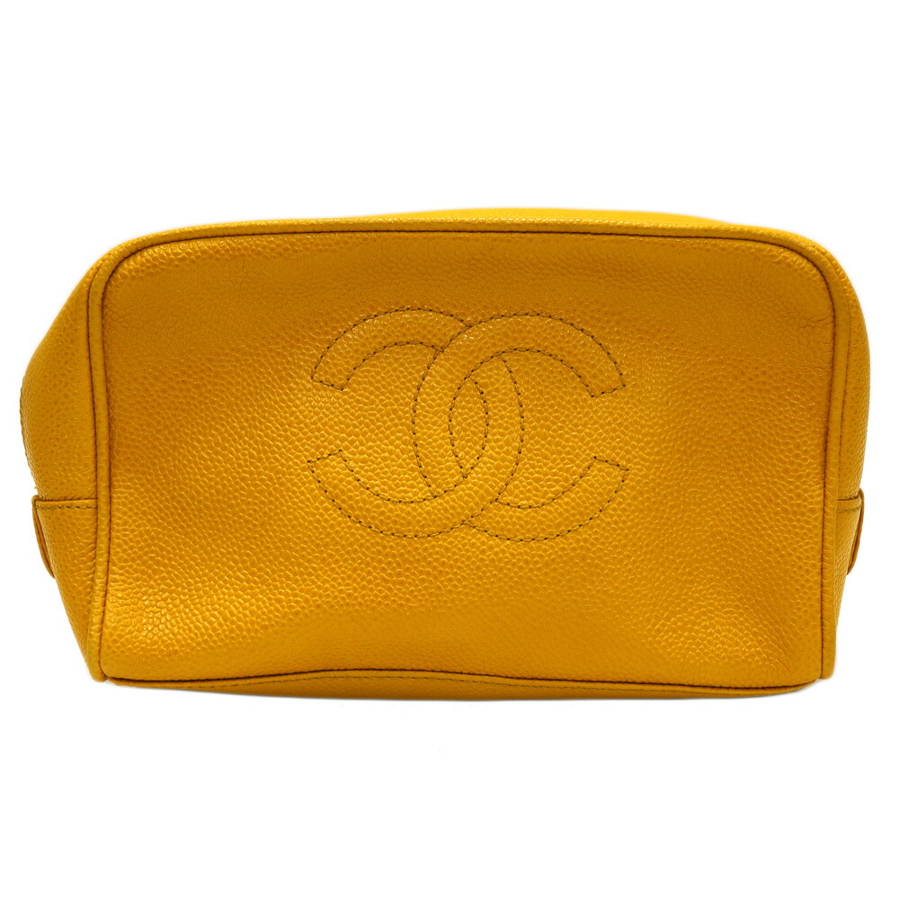 シャネル Chanel セカンドバッグ/ポーチ レディース イエロー【中古】｜質屋かんてい局 店