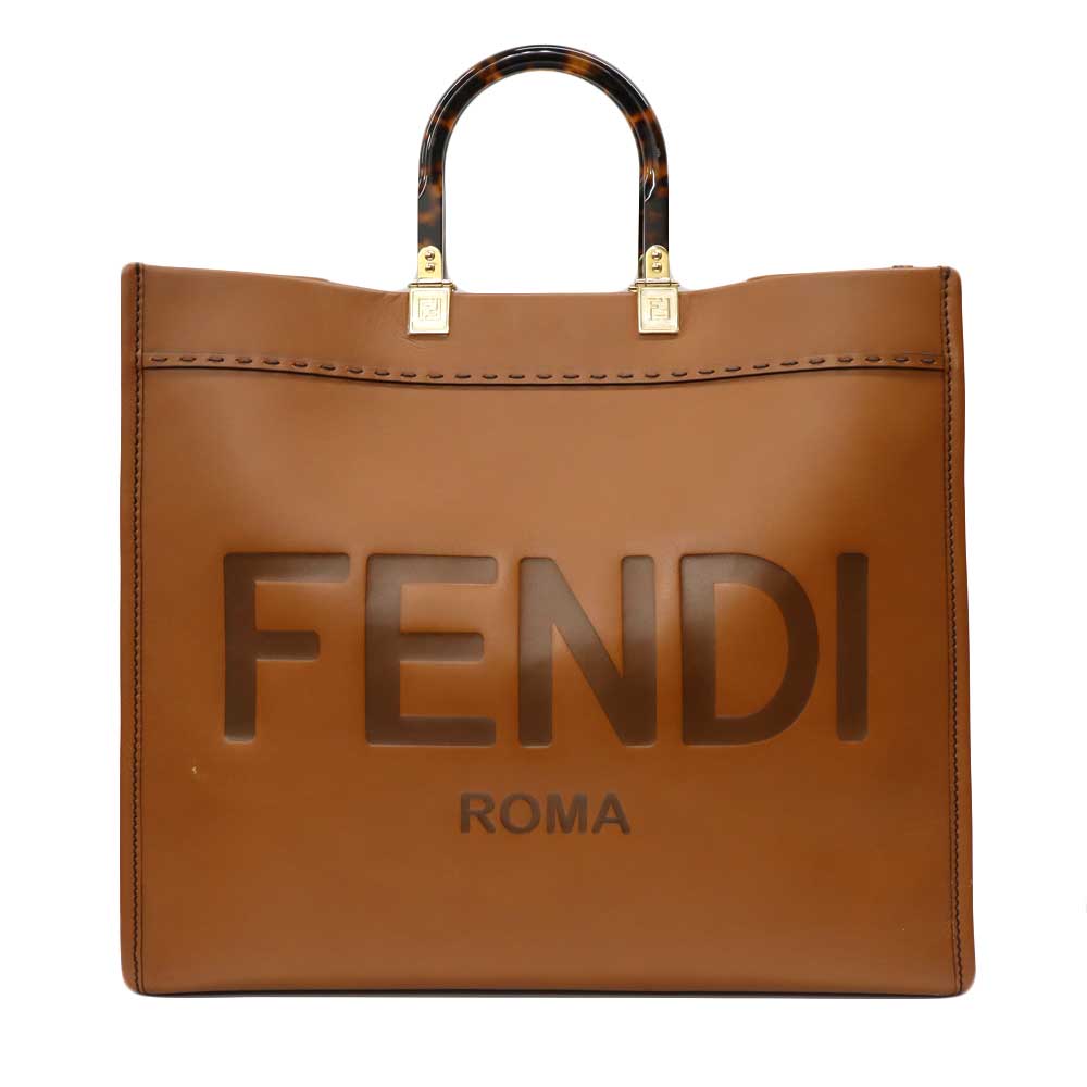 フェンディ FENDI 8BH372 サンシャインミディアム トートバッグ 赤銅色【中古】 バッグ-ハンドバッグ-バッグ・小物・ブランド雑貨