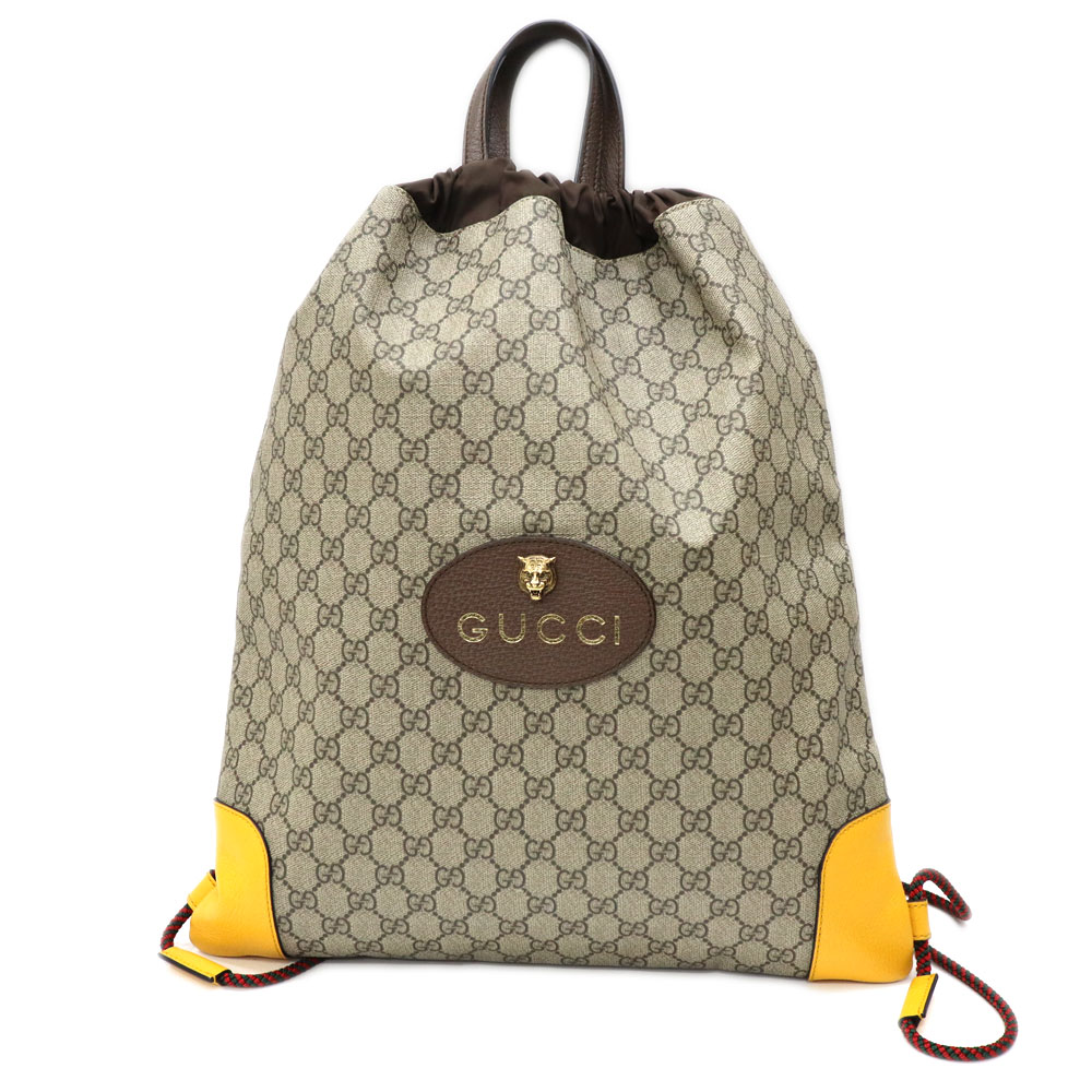 【美品】GUCCI 巾着大サイズ バッグ入れ 楽天市場】GUCCI グッチ/刺繍入リブロゲード巾着バックパック