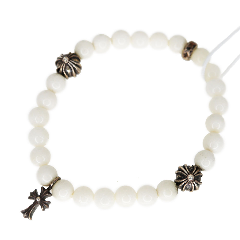 楽天市場】クロムハーツ【CHROMEHEARTS】ビーズブレスレット/ホワイト