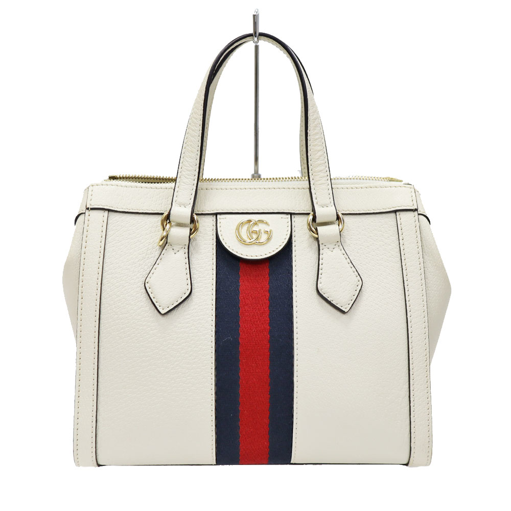 グッチ Gucci 547551 オフィディア GG スモール 2WAY御徒面子 なめし革 ベージュ 米国海軍 赤いこと レディース 【中古】