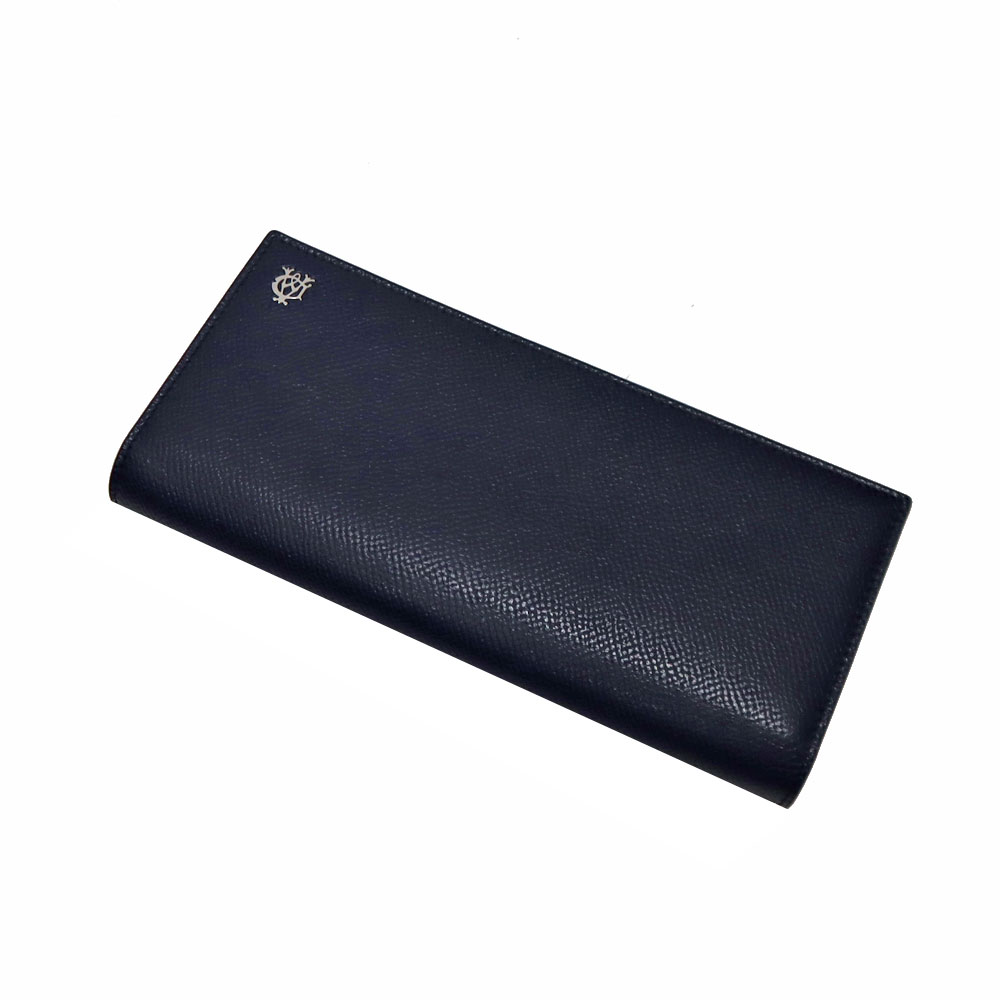 ダンヒル Dunhill L2AC10N 二つ折り 長財布 メンズ レザー ブルー【中古】|質屋かんてい局 店