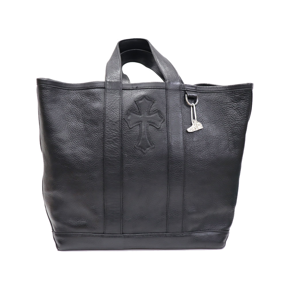 クロムハーツ Chrome Hearts ユナイテッドアローズ10周年祝する CHクロスパッチレザートートバッグ メンズ 黒いこと なめし革 【中古】
