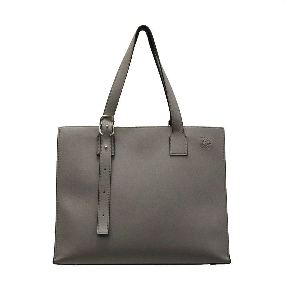 ロエベ Loewe バックホリゾンタルトートバッグ トートバッグ ユニ一発やる なめし革 薄墨色【中古】