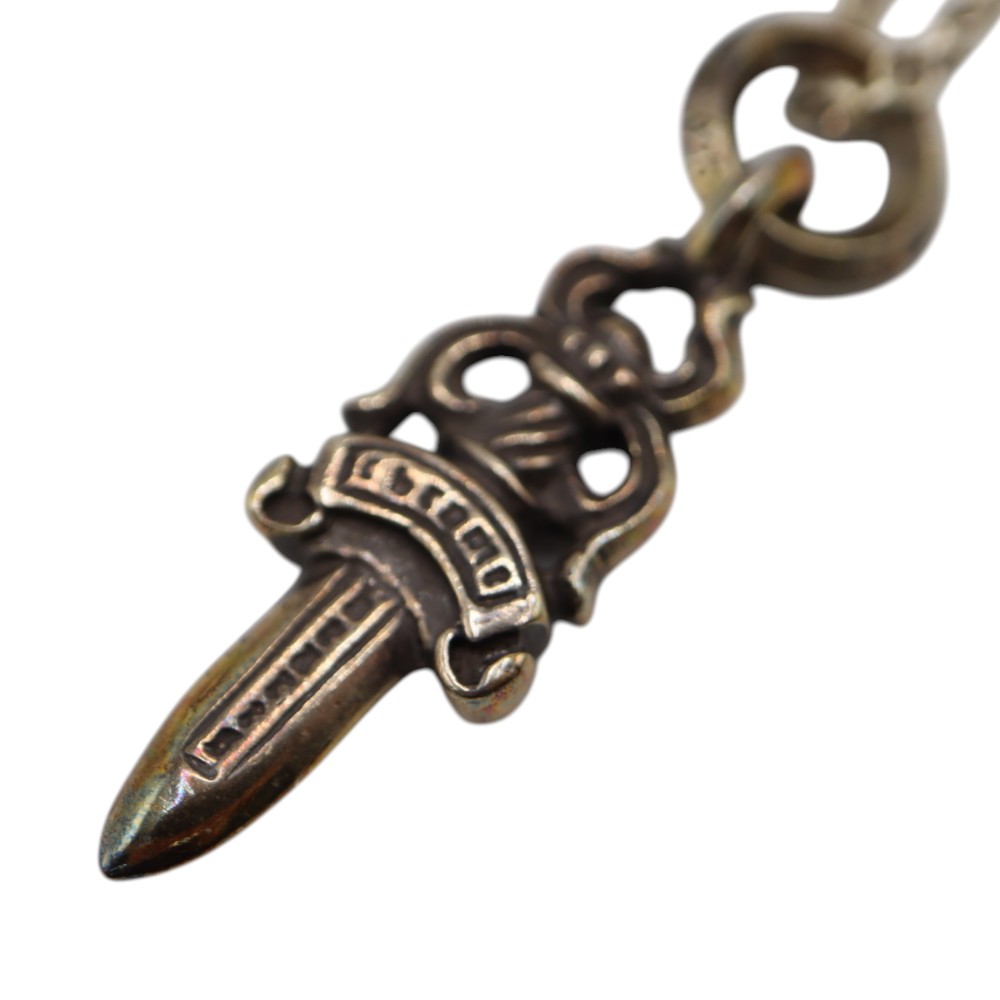 クロムハーツ CHROME HEARTS #5 ダガーチャームネックレス ロールチェーン20 SV925 シルバー メンズ ユニセックス 【中古】