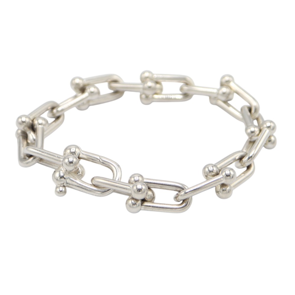 ティファニー TIFFANY＆Co. ハードウエア ラージ 腕輪 しろがね色 銀925 メンズ 【中古】