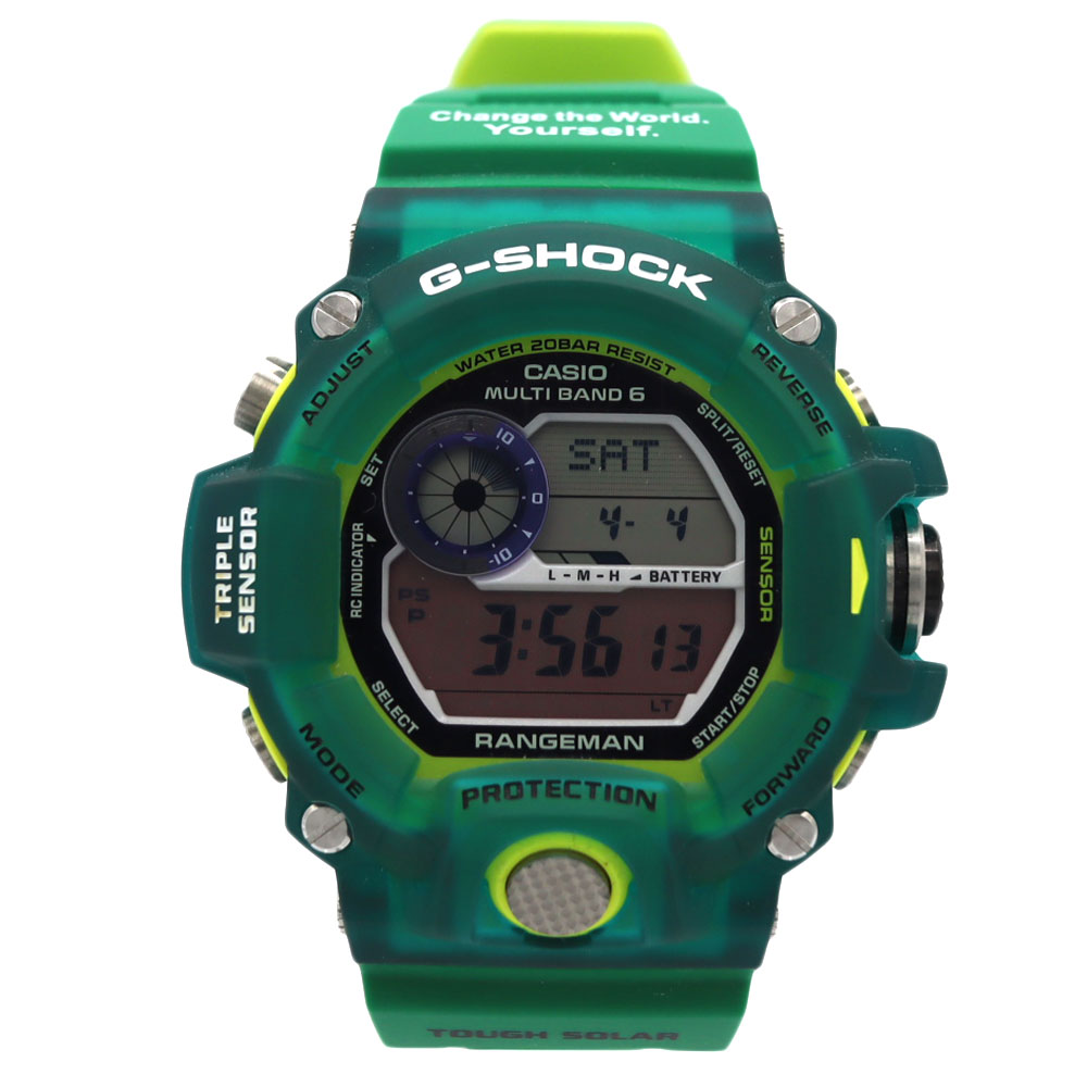 カシオ Casio GW-9401KJ-3JR G-SHOCK レンジマン メンズ タフソーラー ソーラー充電システム 腕時計 グリーン 【中古】