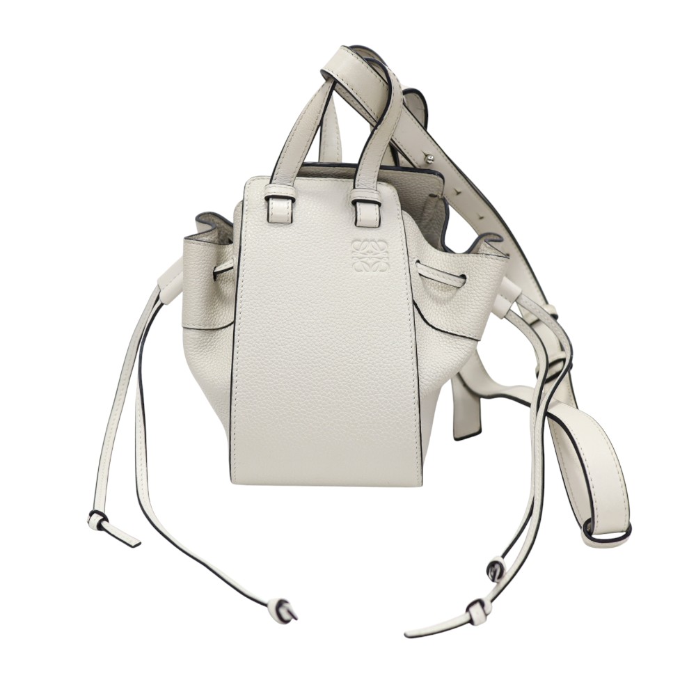 ロエベ Loewe 314V0172 ハンモックミニ 2WAY御徒面子 レディース なめし革 象牙色系【中古】