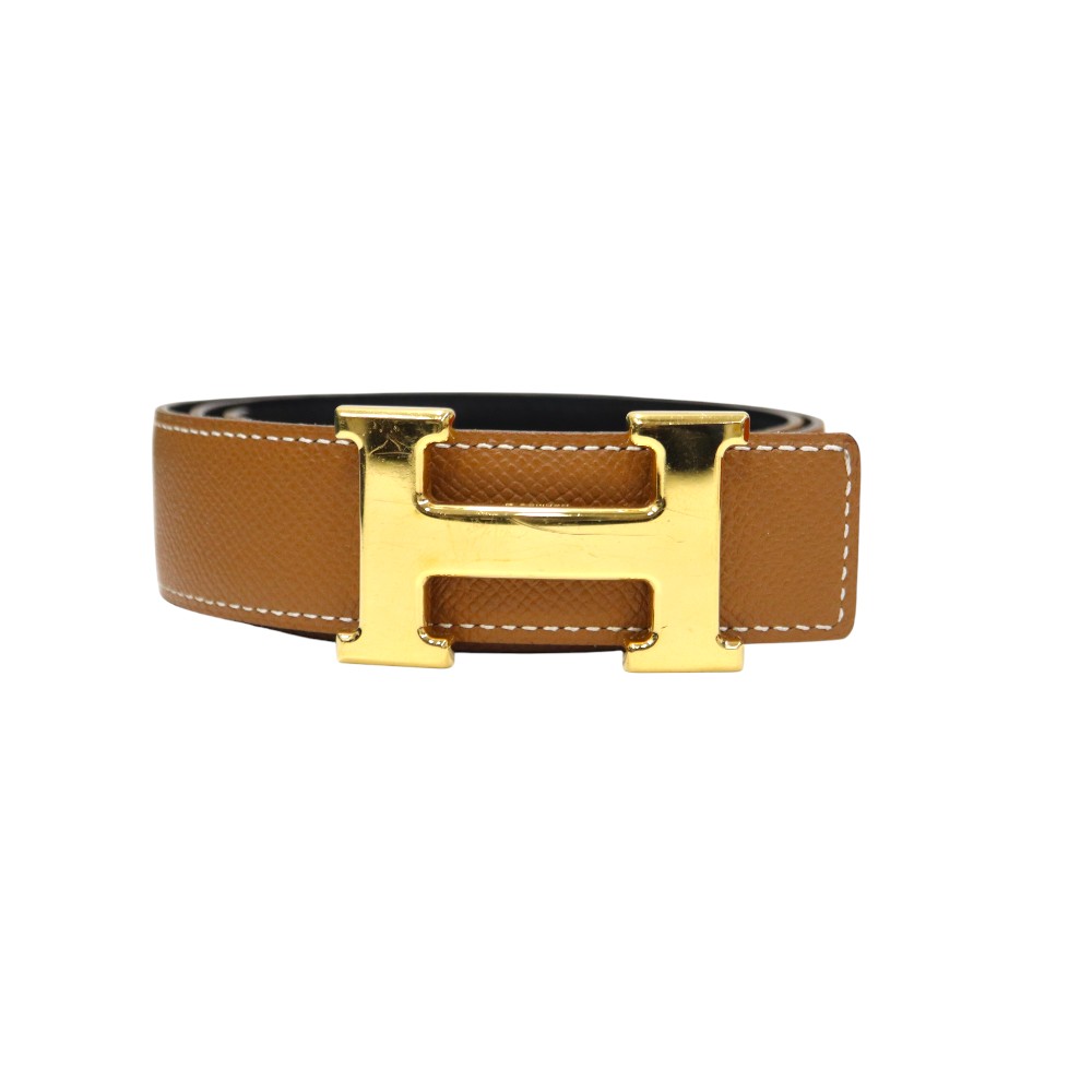 エルメス Hermes コンスタンス Hベルト サイズ S ブラウン&times;ブラック【中古】｜質屋かんてい局 店