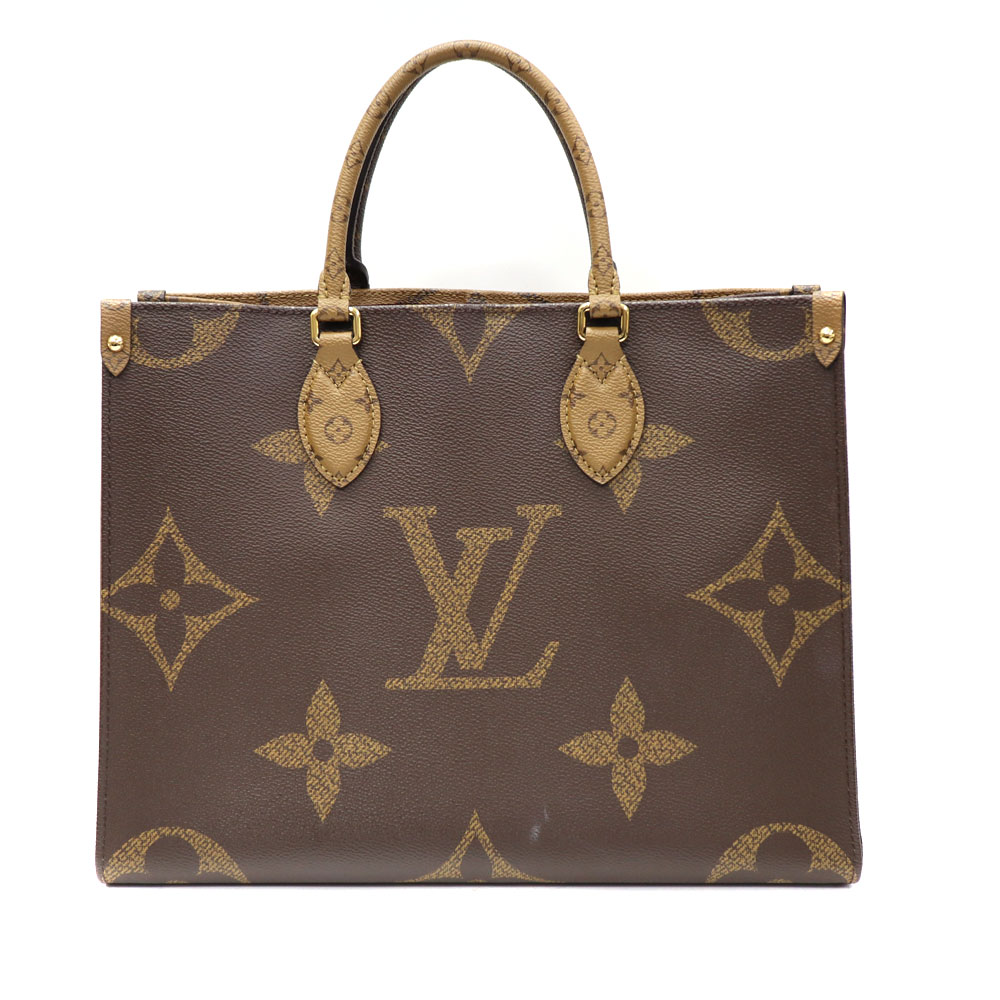 ルイヴィトン LouisVuitton M45321 オンザゴーMM 2WAY御徒面子 PVC レディース 赤銅色系 【中古】