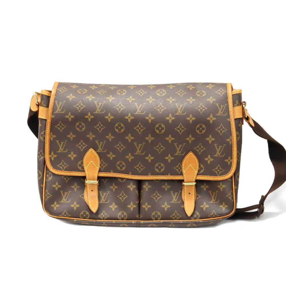 ルイヴィトン Louisvuitton M42249 ジベシエールGM ショルダーバッグ モノグラム 赤銅色【中古】