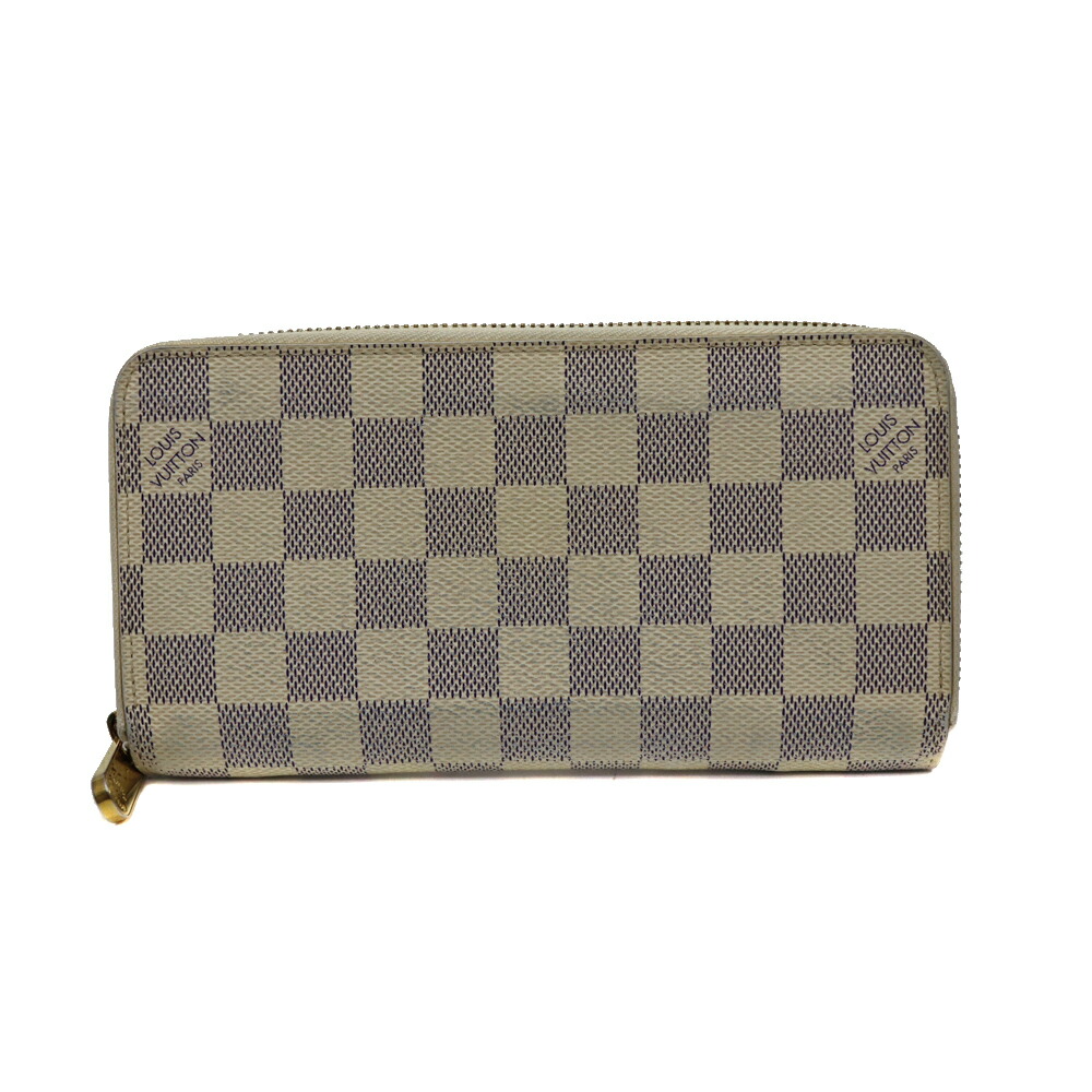 ルイヴィトン Louis vuitton N60019 ジッピーウォレット ユニ一発やる 長紙入れ 白いこと×米国海軍 ダミエアズール PVC/なめし革【中古】