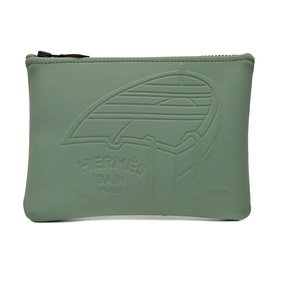 エルメス Hermes ネオバン･タラサPM ポーチ グリーン【中古】｜質屋かんてい局 店