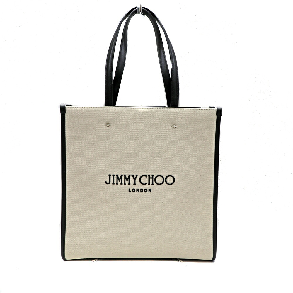 ジミーチュウ JimmyChoo ボックストートバッグ N/S TOTE M レディース キャンバス 【中古】｜質屋かんてい局 店