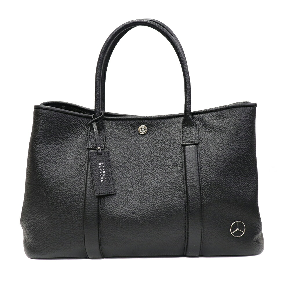 バーニーズニューヨーク BARNEYS NEW YORK ベンツ トートバッグ レザー 革 ブラック シルバー金具 鞄 かばん メンズ 【中古】|質屋かんてい局 店