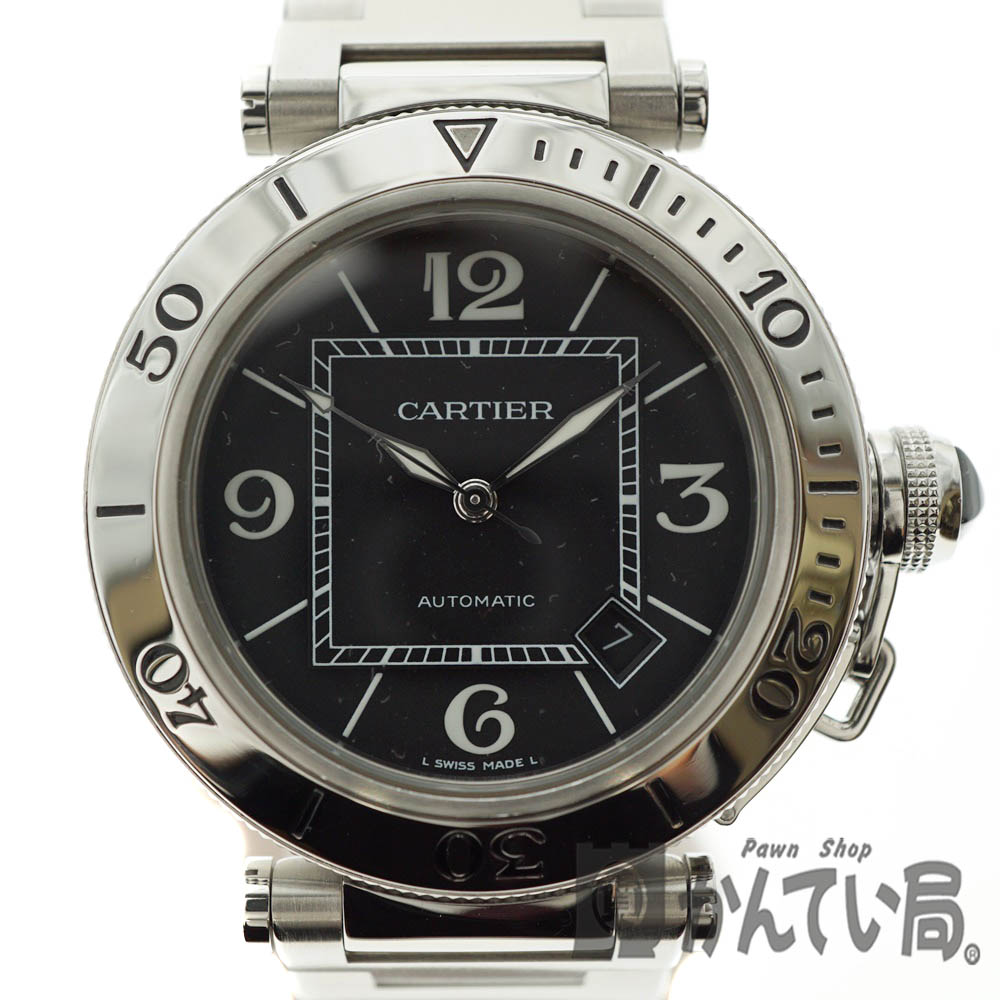 Cartier カルティエ Wm7 パシャ シータイマー メンズ 腕時計 ステンレススチール ダイバー 自動巻 中古 Used 9 質屋かんてい局北名古屋店 N 5214 Mozago Com