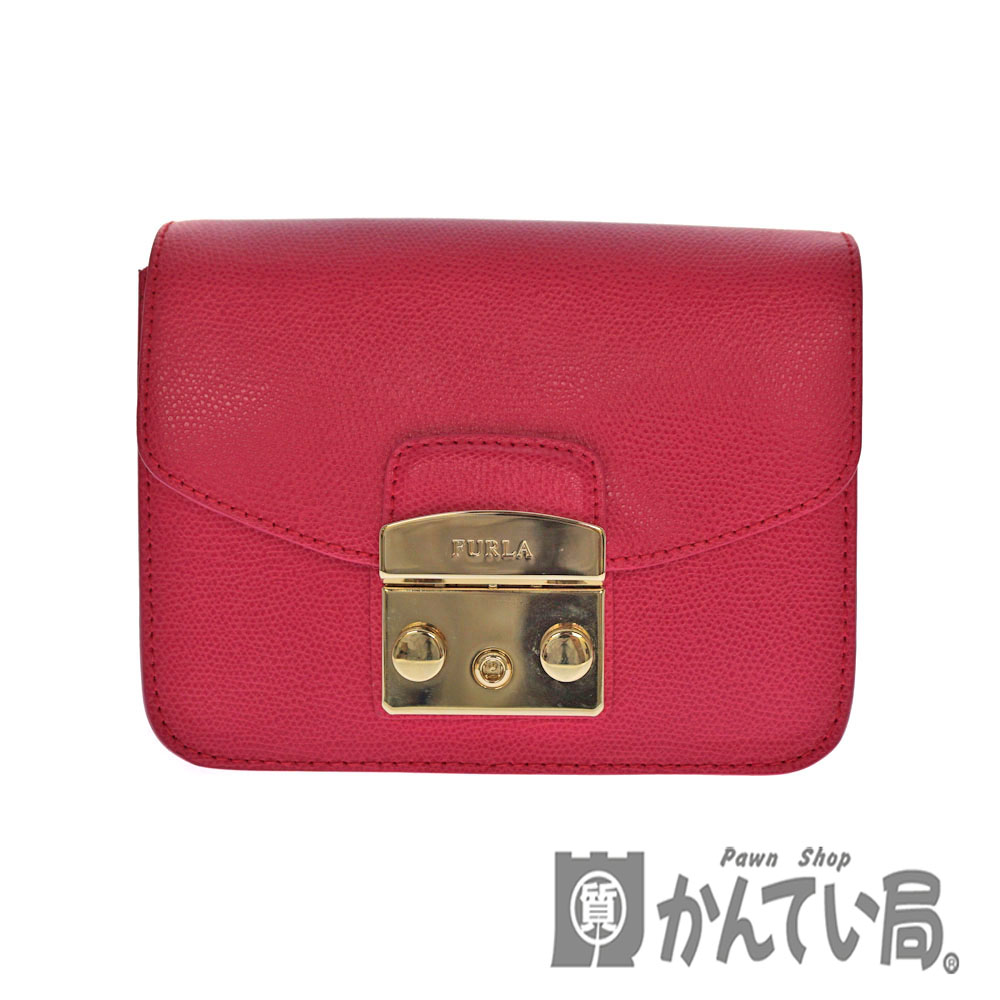 高級感 Furla フルラ ショルダーバッグ ピンク系 レザー チェーンショルダーバッグ メトロポリス レディース ブランド 鞄 かばん 中古 Used 7 質屋 かんてい局北名古屋店 N 4572 Seal限定商品 Hughsroomlive Com