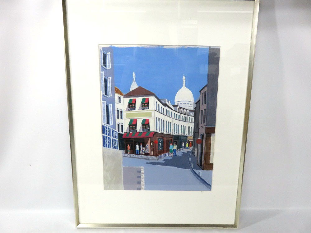 モンマントル見晴らし 絵 図面 飾りつけ 【中古】 一六銀行 かんてい一六銀行  局春日井店 k19-1362