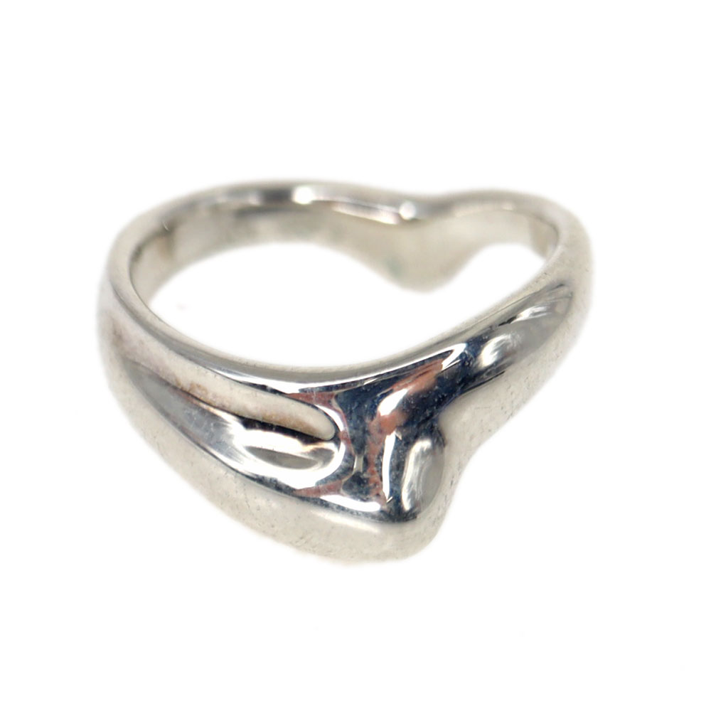 ティファニー Tiffany＆Co カーブ ド ウェーブ ハート リング 約12号 レディース SV925【中古】