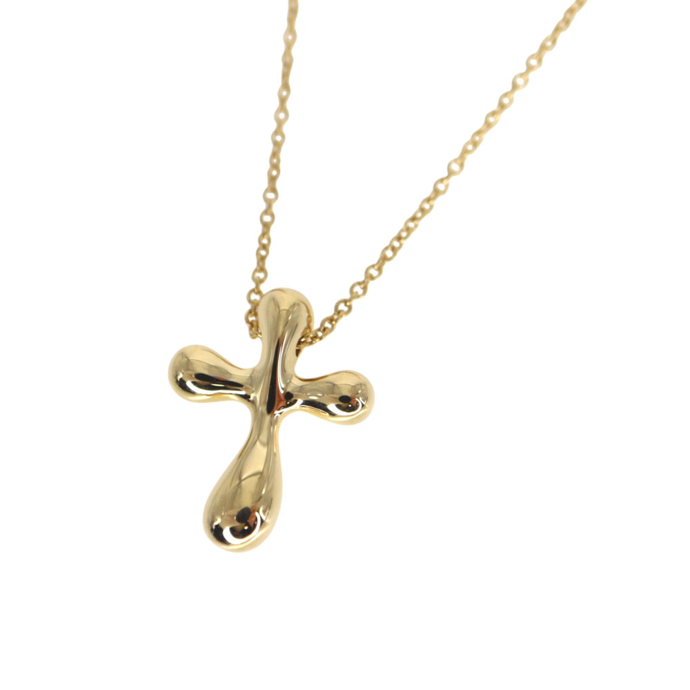 ティファニー Tiffany&co. クロストップ付ネックレス ネックレス レディース K18 ゴールド【中古】 78,540円