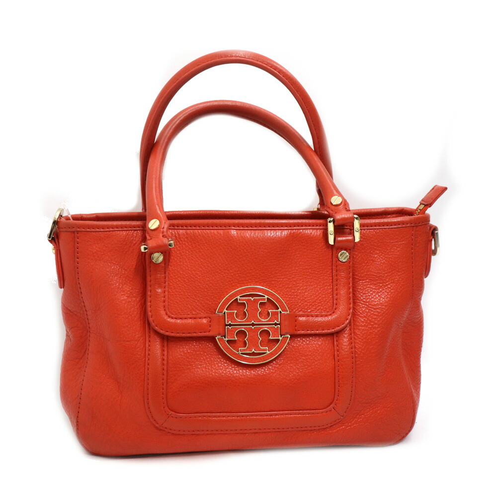 美品 TORY BURCH レザーオレンジレッド ショルダーバッグ 楽天市場】Tory Burch(トリーバーチ）ショルダーバッグ