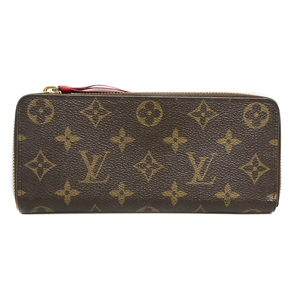 鑑定済み　ヴィトン ポルトフォイユクレマンス フューシャ　ラウンド 長財布 楽天市場】LOUIS VUITTON/ルイ ヴィトン モノグラム