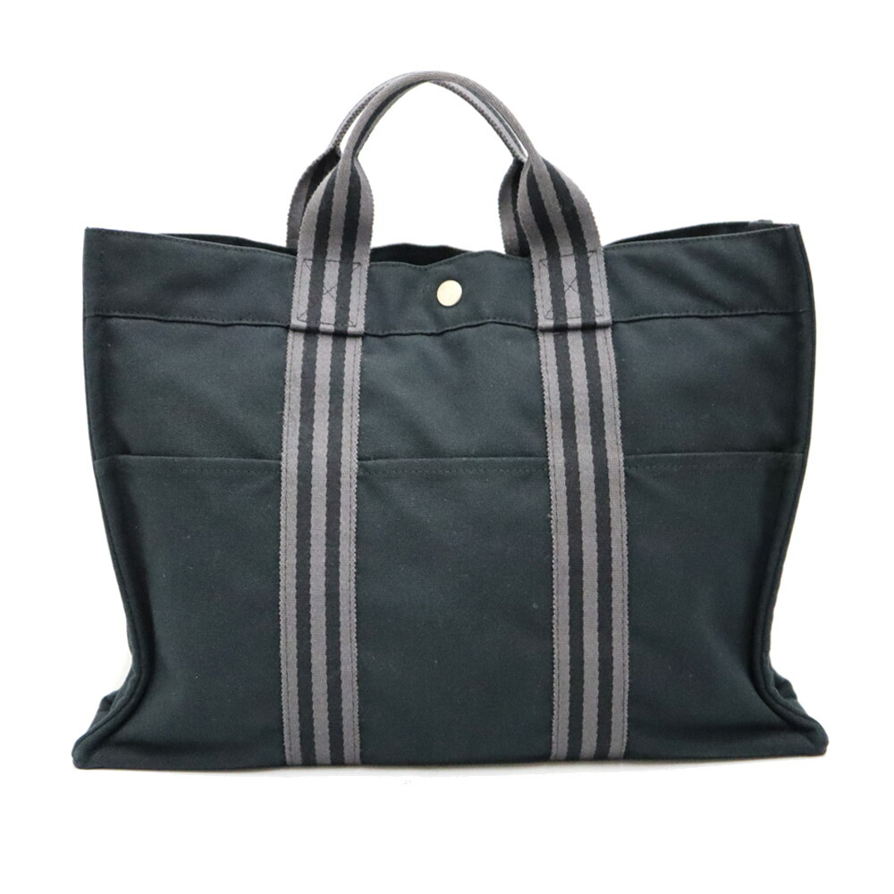 ゆー✨ HERMES フールトゥPM ミニトートバッグ 黒 男女 角破れ無 imgrc0114141076.jpg